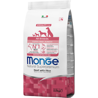 Сухой корм для собак Monge All Breeds Puppy & Junior Monoprotein Beef with Rice (для щенков всех пород с говядиной и рисом) 2.5 кг