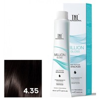 Крем-краска для волос TNL Professional Million Gloss 4.35 100 мл