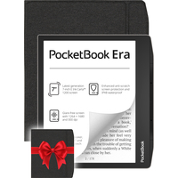 Электронная книга PocketBook 700 Era 16GB (черный/серебристый) + Обложка 700 Flip Series, Black