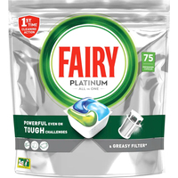 Капсулы для посудомоечной машины Fairy Platinum All in 1 (75 шт)