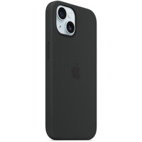 Чехол для телефона Apple MagSafe Silicone Case для iPhone 15 Plus (черный)