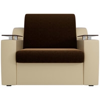 Кресло-кровать Лига диванов Сенатор 100694 60 см (коричневый/бежевый)