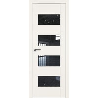 Межкомнатная дверь ProfilDoors 46U L 80x200 (дарквайт, стекло дождь черный)