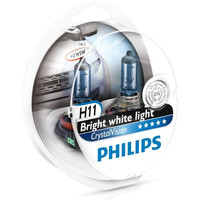 Галогенная лампа Philips H11 CrystalVision 2шт