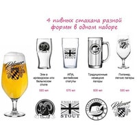 Набор бокалов для пива Luminarc Tasting time craft beer P7623