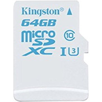 Карта памяти Kingston microSDXC (Class 10) U3 64GB [SDCAC/64GBSP]