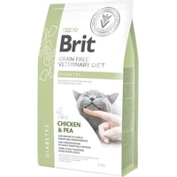 Сухой корм для кошек Brit VD Diabetes Chicken & Pea 2 кг