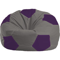 Кресло-мешок Flagman Мяч М1.1-352 (серый/фиолетовый)