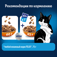 Сухой корм для кошек Felix Двойная вкуснятина с птицей 600 г