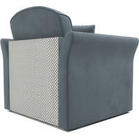 Кресло-кровать Мебель-АРС Малютка №2 (велюр, серо-синий HB-178 26)