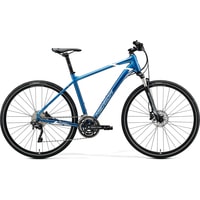 Велосипед Merida Crossway 500 L 2020 (шелковый голубой/белый)