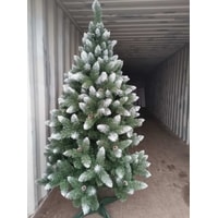 Ель Christmas Tree Таежная с белыми концами и с шишками 2.5 м