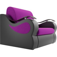 Кресло-кровать Лига диванов Меркурий 100678 60 см (фиолетовый/черный)