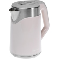Электрический чайник HomeStar HS-1019 (стальной/розовый)