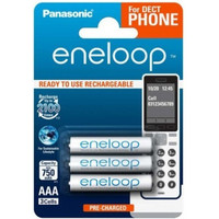 Аккумулятор Panasonic Eneloop AAA 750mAh 3 шт BK-4MCCE/3DE