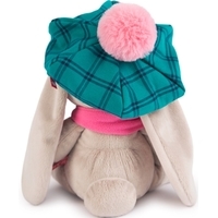 Классическая игрушка Зайка Ми В зеленой кепке и розовом шарфе (23 см)