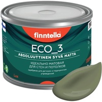 Краска Finntella Eco 3 Wash and Clean Oliivi F-08-1-1-LG80 0.9 л (темно-зеленый)