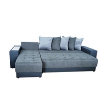 Угловой диван Меко Дубай 02 (серый/синий) в Витебске