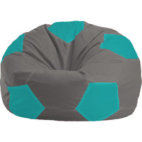 Кресло-мешок Flagman Мяч М1.1-335 (серый/бирюзовый)
