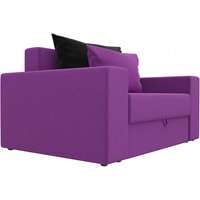 Кресло-кровать Mebelico Мэдисон 14 28890 (микровельвет, фиолетовый/черный/фиолетовый)