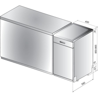 Отдельностоящая посудомоечная машина Indesit DSFO 3T224 C S