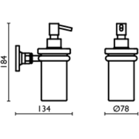 Дозатор для жидкого мыла Bagno & Associati Vita VI12851 (хром)