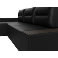 Угловой диван Лига диванов Чикаго левый 110769L (экокожа черный)
