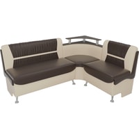 Угловой диван Mebelico Сидней 107390 (правый, коричневый/бежевый)