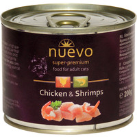 Консервированный корм для кошек Nuevo Cat Adult Chicken & Shrimps (Курица с креветками) 0.2 кг