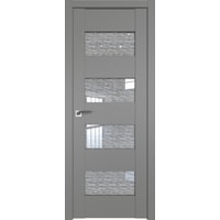Межкомнатная дверь ProfilDoors 46U L 60x200 (грей/стекло дождь белый)