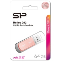 USB Flash Silicon-Power Helios 202 64GB (розовый)