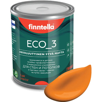 Краска Finntella Eco 3 Wash and Clean Sahrami F-08-1-1-FL128 0.9 л (шафрановый)