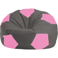 Кресло-мешок Flagman Мяч Стандарт М1.1-364 (темно-серый/розовый)