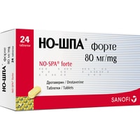 Обезболивающие препараты Sanofi Но-Шпа Форте, 80 мг, 24 табл.