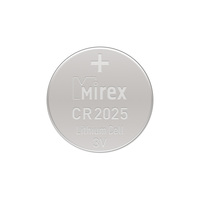 Батарейка Mirex CR2025 литиевая блистер 2 шт 23702-CR2025-E2