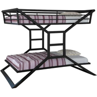 Двухъярусная кровать Грифонсервис КД1 190x90 (черный)