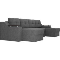 П-образный диван Лига диванов Сенатор 28929 (рогожка, серый)
