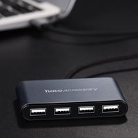 USB-хаб  Hoco HB3 (серый)