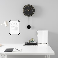 Настенные часы Ikea Стурск 604.267.45 (черный)