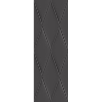 Керамическая плитка Cersanit Vegas рельеф черный 750x250 VGU232