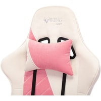 Кресло Zombie VIKING X Fabric (белый/розовый)