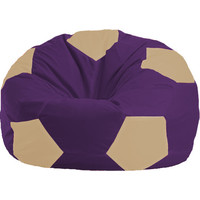 Кресло-мешок Flagman Мяч М1.1-73 (фиолетовый/бежевый)