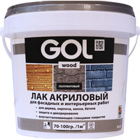 Лак GOL Wood Акриловый 0.9 кг (полуматовый)