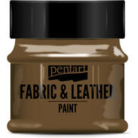 Краска для текстиля Pentart Fabric & Leather paint 50 мл (темно-коричневый) в Борисове