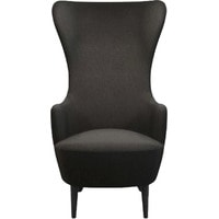 Интерьерное кресло Tom Dixon Wingback Chair BLACK Fabric A (черный) в Пинске