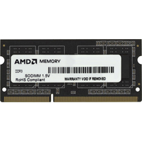 Оперативная память AMD Radeon R5 Entertainment Series 2ГБ DDR3 SODIMM 1600 МГц R532G1601S1S-U
