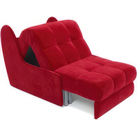 Кресло-кровать Мебель-АРС Барон №2 (микровельвет, красный кордрой) в Солигорске