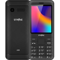 Кнопочный телефон Strike A30 (черный)