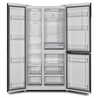 Холодильник side by side Hyundai CS6073FV (белое стекло)
