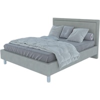 Кровать Craftmebel Ascot 200x160 (без ПМ, вельвет, серый)